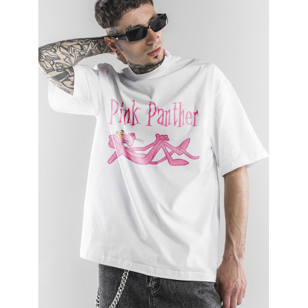 Tricou din bumbac pantera roz